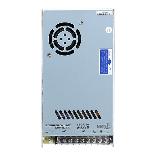 350W 60V 5.8A 115/230V 스위칭 전원 공급 장치 스테퍼 모터 CNC 라우터 키트 - LE-350-60 | StepperOnline 350W 60V 5.8A 115/230V 스위칭 전원 공급 장치 스테퍼 모터 CNC 라우터 키트 - LE-350-60 | StepperOnline
