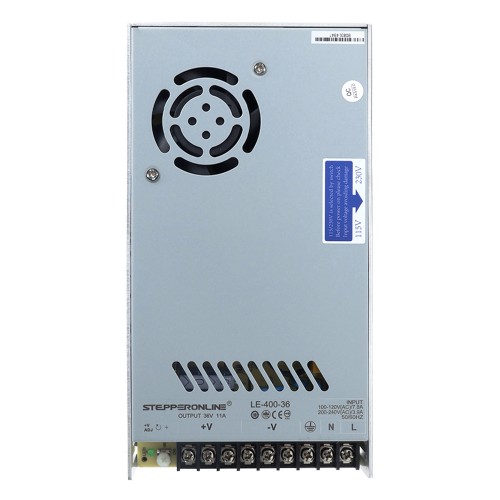 400W 36V 11.0A 115/230V 스위칭 전원 공급 장치 스테퍼 모터 CNC 라우터 키트 - LE-400-36 | StepperOnline