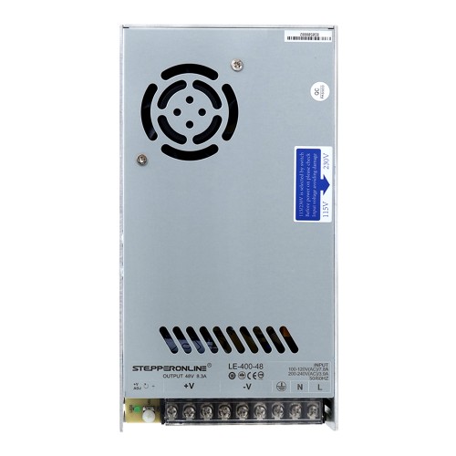 400W 48V 8.3A 115/230V 스위칭 전원 공급 장치 스테퍼 모터 CNC 라우터 키트 - LE-400-48 | StepperOnline