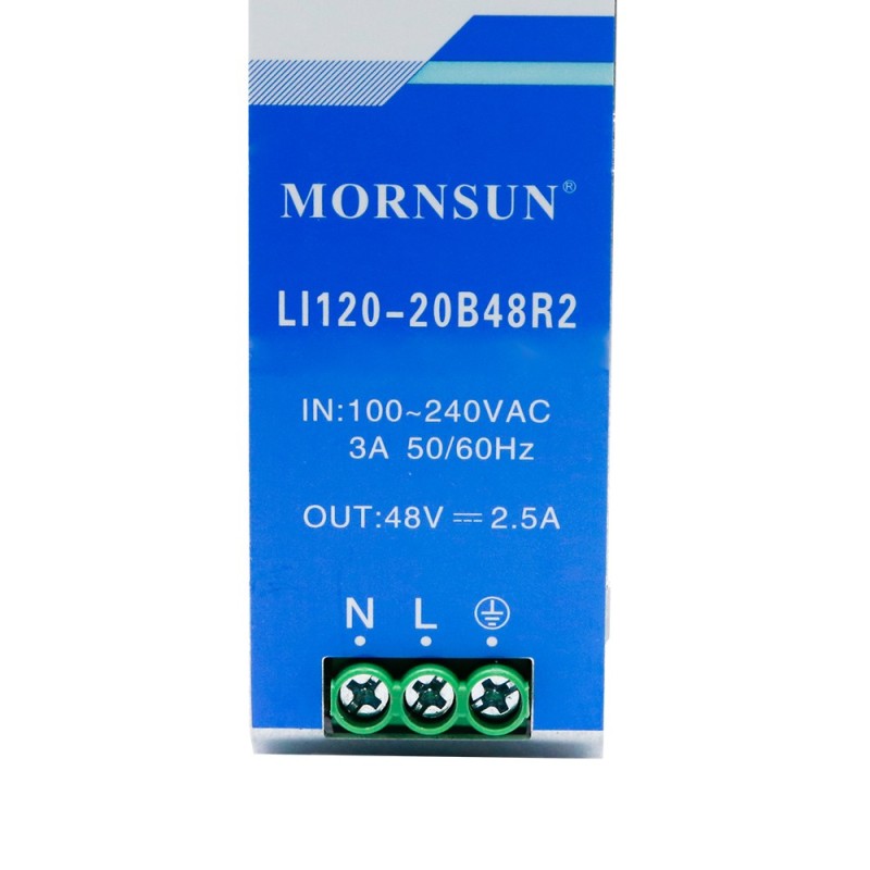120W 48V 2.5A 85-264VAC/120-370VDC DIN 레일 스위칭 전원 공급 장치