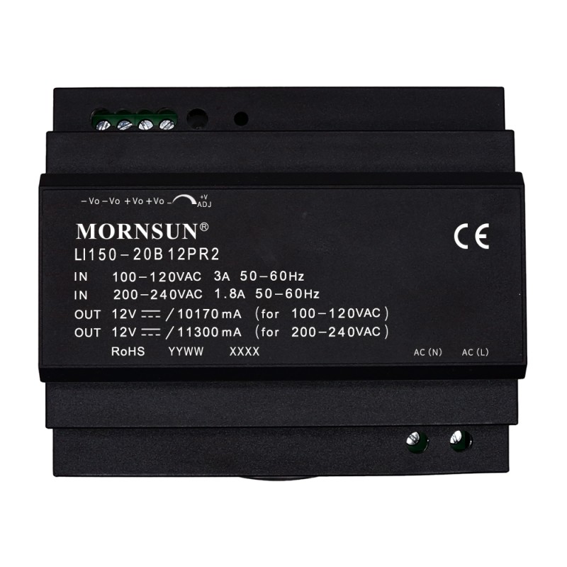 150W 48V 3.2A 85-264VAC/120-370VDC DIN 레일 스위칭 전원 공급 장치