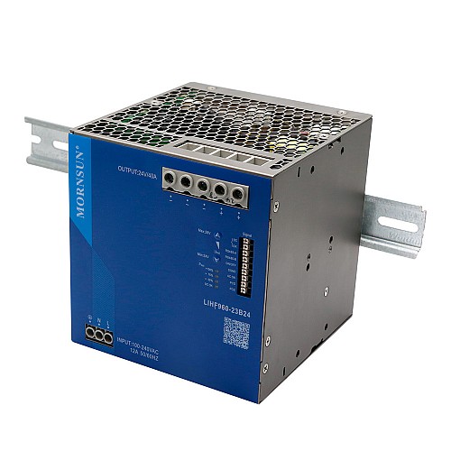 960W 24V 40.0A 85-277VAC/120-390VDC DIN 레일 PFC 기능을 갖춘 스위칭 전원 공급 장치