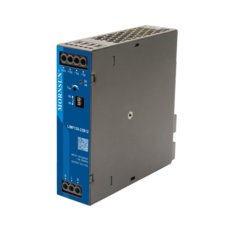 120W 24V 5.0A 85-277VAC/120-390VDC DIN 레일 PFC 기능을 갖춘 스위칭 전원 공급 장치