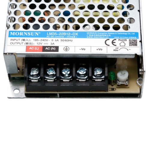 35W 12V 3.0A 165-264VAC/180-370VDC 스위칭 전원 공급 장치