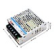 35W 12V 3.0A 165-264VAC/180-370VDC 스위칭 전원 공급 장치