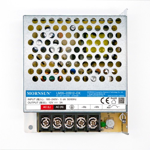 35W 12V 3.0A 165-264VAC/180-370VDC 스위칭 전원 공급 장치