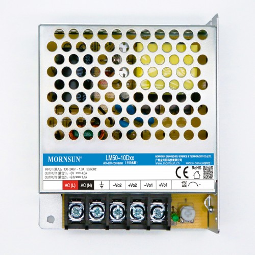 50W 5V/6.0A 12V/2.0A 85-264VAC/120-370VDC 스위칭 전원 공급 장치