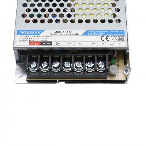 60W 15V -15V/2.0A 2.0A 85-264VAC/120-370VDC 스위칭 전원 공급 장치