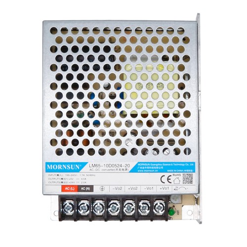 65W 5.1V/4A 24V/2A 90-264VAC/120-370VDC 스위칭 전원 공급 장치 65W 5.1V/4A 24V/2A 90-264VAC/120-370VDC 스위칭 전원 공급 장치