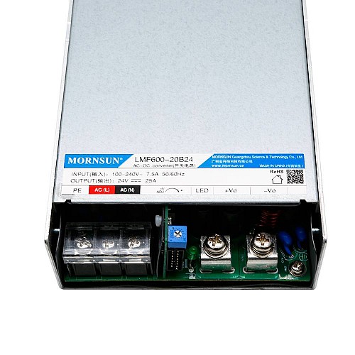 600W 12V 50.0A 80-277VAC/110-390VDC PFC 기능을 갖춘 스위칭 전원 공급 장치