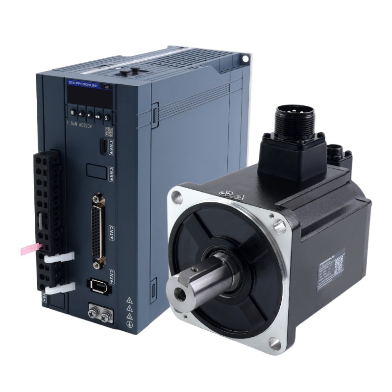 A6 시리즈 1500W RS485 AC 서보 모터 키트 3000rpm 4.78Nm 17비트 앱솔루트 엔코더 IP67 - A6-RS1500H2A1-M17 | StepperOnline