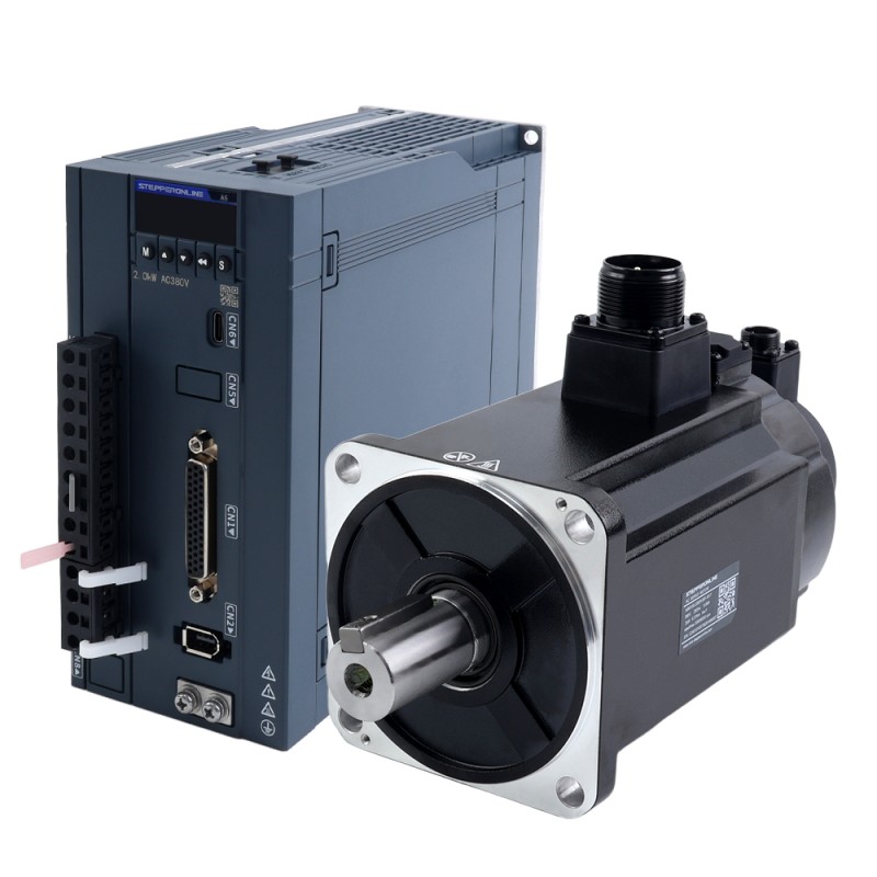 A6 시리즈 2000W RS485 AC 서보 모터 키트 3000rpm 6.37Nm 브레이크 포함 17비트 앱솔루트 엔코더 IP67 - A6-RS2000H3B1-M17 | StepperOnline