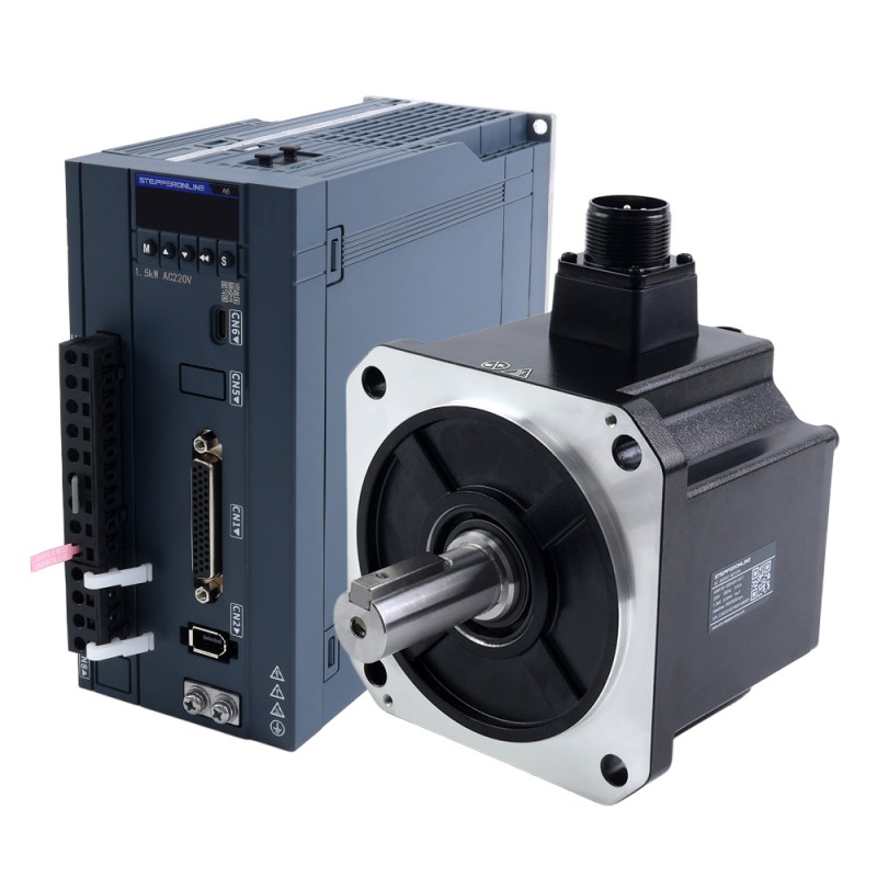 A6H 시리즈 1300W RS485 AC 서보 모터 키트 1500rpm 8.34Nm 17비트 앱솔루트 엔코더 IP67 - A6H-RS1300H2A1-M17 | StepperOnline