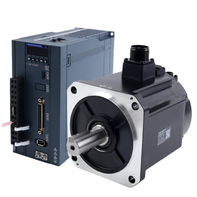 A6H 시리즈 1800W RS485 AC 서보 모터 키트 1500rpm 11.50Nm 브레이크 포함 17비트 앱솔루트 엔코더 IP67 - A6H-RS1800H3B1-M17 | StepperOnline