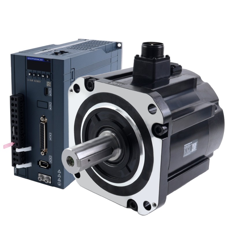 A6H 시리즈 2900W RS485 AC 서보 모터 키트 1500rpm 18.60Nm 브레이크 포함 17비트 앱솔루트 엔코더 IP67 - A6H-RS2900H3B1-M17 | StepperOnline