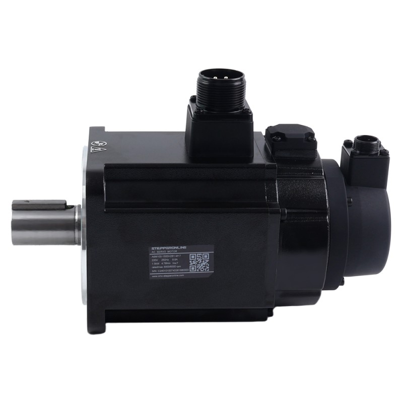 A6 시리즈 1500W RS485 AC 서보 모터 키트 3000rpm 4.78Nm 브레이크 포함 17비트 앱솔루트 엔코더 IP67 - A6-RS1500H2B1-M17 | StepperOnline