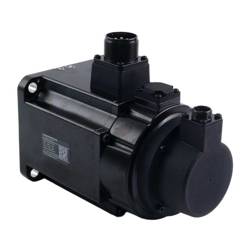 A6 시리즈 1500W RS485 AC 서보 모터 키트 3000rpm 4.78Nm 브레이크 포함 17비트 앱솔루트 엔코더 IP67 - A6-RS1500H2B1-M17 | StepperOnline