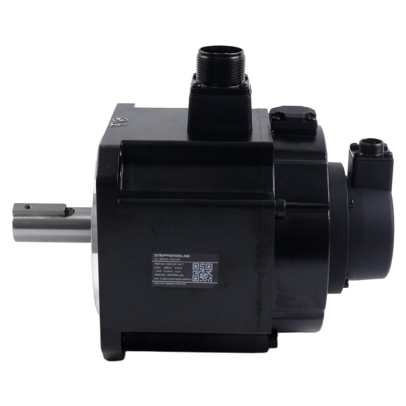 A6H 시리즈 1300W RS485 AC 서보 모터 키트 1500rpm 8.34Nm 브레이크 포함 17비트 앱솔루트 엔코더 IP67 - A6H-RS1300H2B1-M17 | StepperOnline