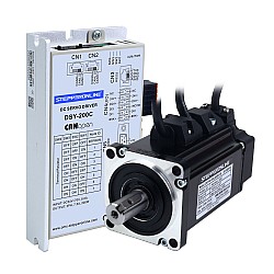 DSY 시리즈 200W CANopen DC 서보 모터 24-70VDC 0.637Nm 브레이크 포함 3000rpm 17-비트 증분형 엔코더 IP65