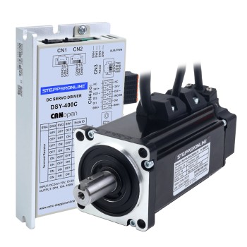 DSY 시리즈 400W CANopen DC 서보 모터 24-70VDC 1.27Nm 브레이크 포함 3000rpm 17-비트 증분형 엔코더 IP65