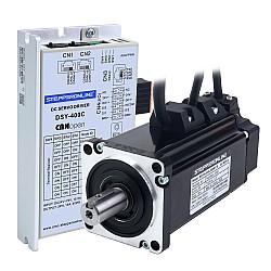 DSY 시리즈 400W CANopen DC 서보 모터 24-70VDC 1.27Nm 브레이크 포함 3000rpm 17-비트 증분형 엔코더 IP65