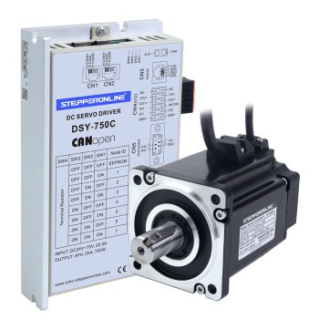 DSY 시리즈 750W CANopen DC 서보 모터 24-70VDC 2.39Nm 3000rpm 17-비트 증분형 엔코더 IP65