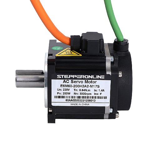 E6 시리즈 200W AC 서보 모터 키트 3000rpm 0.64Nm 17비트 인코더 IP65