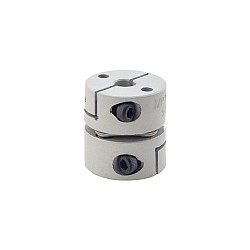 5mm - 5mm 유연한 단일 디스크 커플링 19x19mm CNC 스테퍼 모터 키 홈 샤프트 커플러