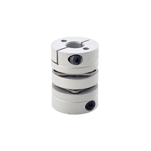 6.35mm - 10mm 유연한 이중 디스크 연결 26x35mm CNC 스테퍼 모터 샤프트 연결기