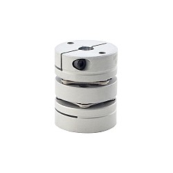 8mm - 14mm 유연한 이중 디스크 연결 32x41mm CNC 스테퍼 모터 샤프트 연결기