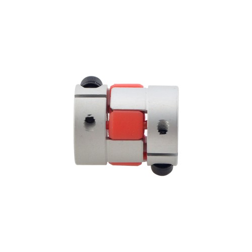 5mm - 6.35mm 유연한 턱 연결 20x25mm CNC 스테퍼 모터 샤프트 연결기