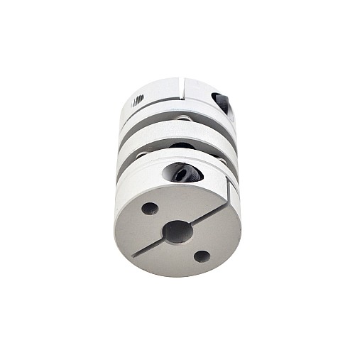 5mm - 6.35mm 유연한 이중 디스크 연결 26x35mm CNC 스테퍼 모터 샤프트 연결기