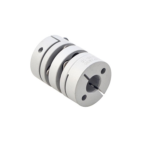 6.35mm - 10mm 유연한 이중 디스크 연결 26x35mm CNC 스테퍼 모터 샤프트 연결기