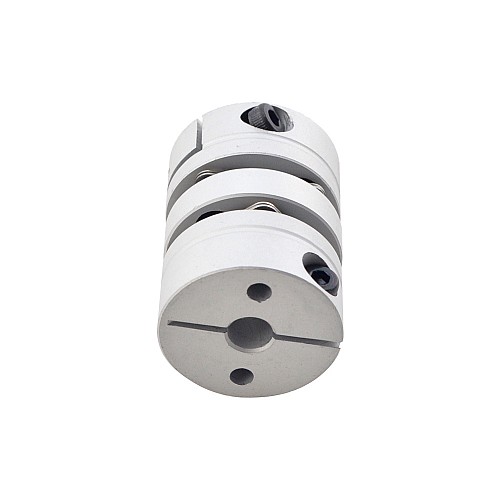 6.35mm - 10mm 유연한 이중 디스크 연결 26x35mm CNC 스테퍼 모터 샤프트 연결기