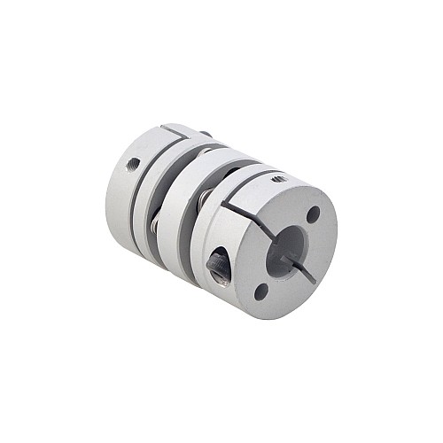 8mm - 10mm 유연한 이중 디스크 연결 26x35mm CNC 스테퍼 모터 샤프트 연결기