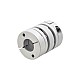 14mm - 14mm 가동 가능한 두 배 원판 연결 32x41mm CNC 댄서 모터 갱구 연결기 14mm - 14mm 가동 가능한 두 배 원판 연결 32x41mm CNC 댄서 모터 갱구 연결기