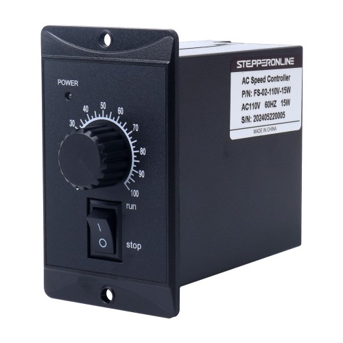 가변 속도 모터용 15W 단상 ​​110VAC 모터 속도 컨트롤러 - FS-02-110V-15W | StepperOnline