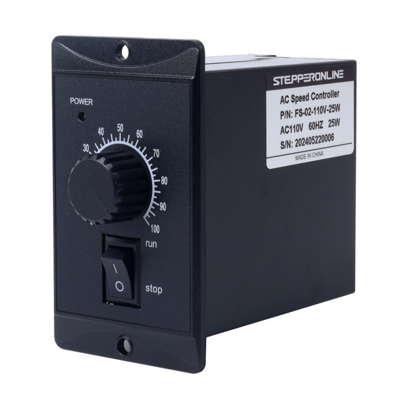 가변 속도 모터용 25W 단일 위상 110VAC 모터 속도 컨트롤러 - FS-02-110V-25W | StepperOnline