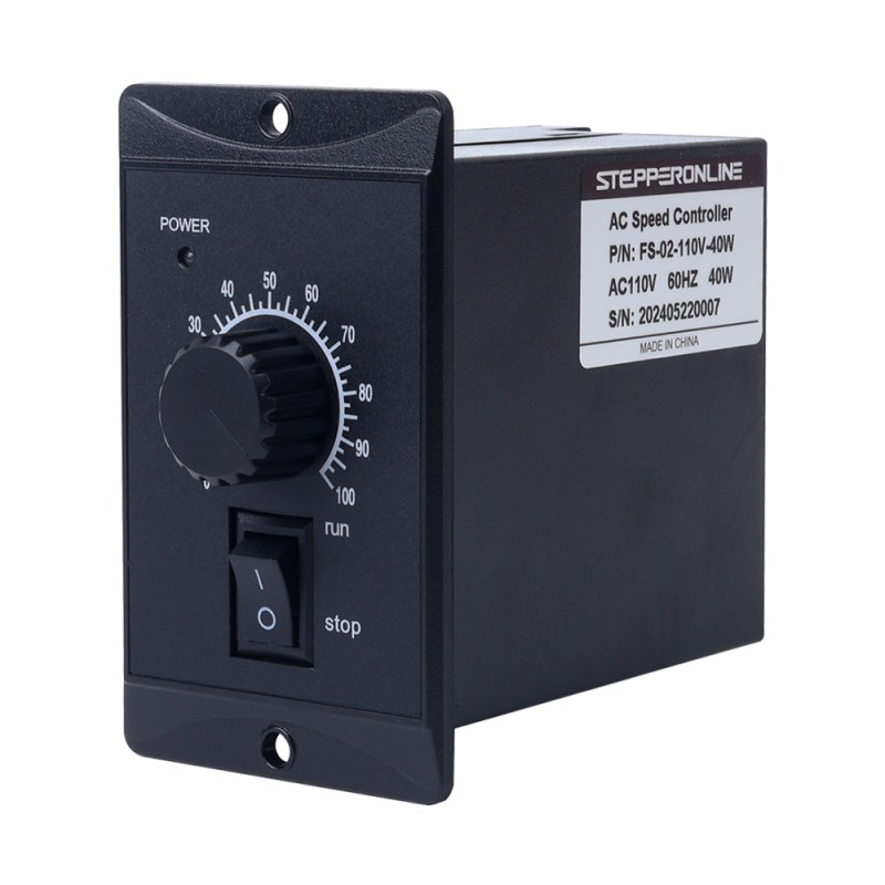 가변 속도 모터용 40W 단상 110VAC 모터 속도 컨트롤러 - FS-02-110V-40W | StepperOnline