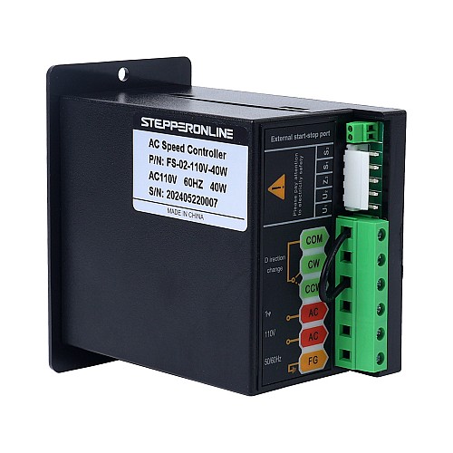 가변 속도 모터용 40W 단상 110VAC 모터 속도 컨트롤러 - FS-02-110V-40W | StepperOnline
