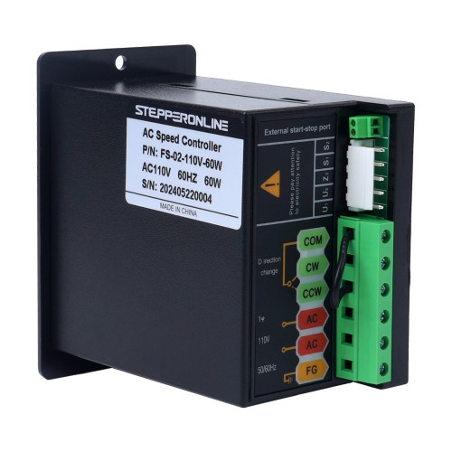 가변 속도 모터용 60W 단일 위상 110VAC 모터 속도 컨트롤러 - FS-02-110V-60W | StepperOnline