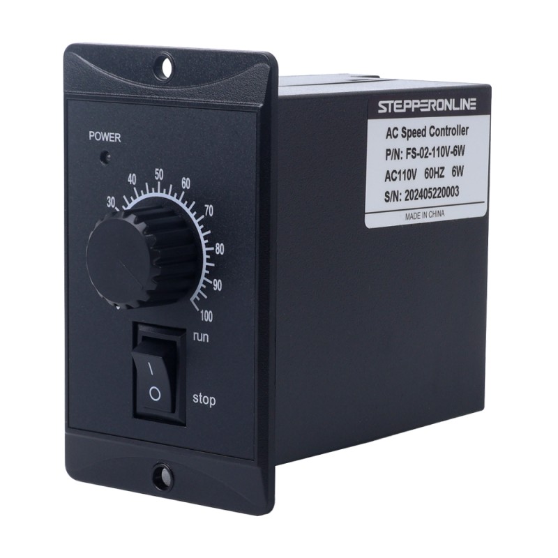 변속 모터용 6W 단일 위상 110VAC 모터 속도 컨트롤러 - FS-02-110V-6W | StepperOnline