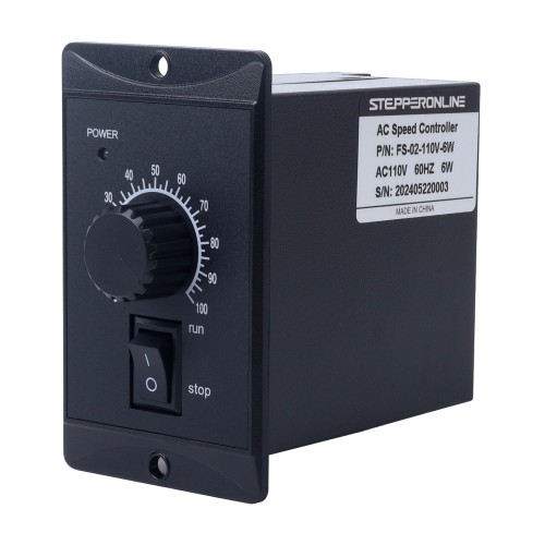 변속 모터용 6W 단일 위상 110VAC 모터 속도 컨트롤러 - FS-02-110V-6W | StepperOnline