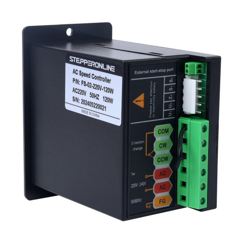 가변 속도 모터용 120W 단일 위상 220VAC 모터 속도 컨트롤러 - FS-02-220V-120W | StepperOnline
