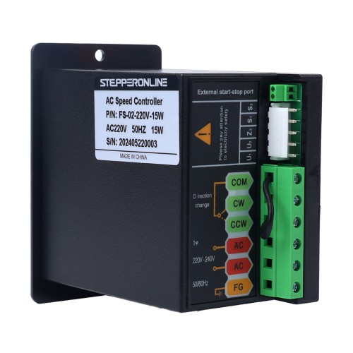 가변 속도 모터용 15W 단일 위상 220VAC 모터 속도 컨트롤러 - FS-02-220V-15W | StepperOnline