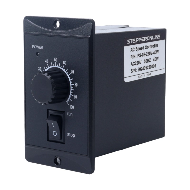 가변 속도 모터용 40W 단일 위상 220VAC 모터 속도 컨트롤러 - FS-02-220V-40W | StepperOnline
