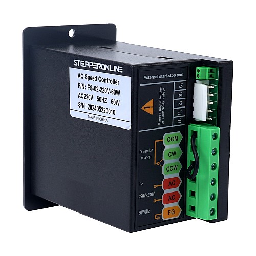 가변 속도 모터용 60W 단일 위상 220VAC 모터 속도 컨트롤러 - FS-02-220V-60W | StepperOnline