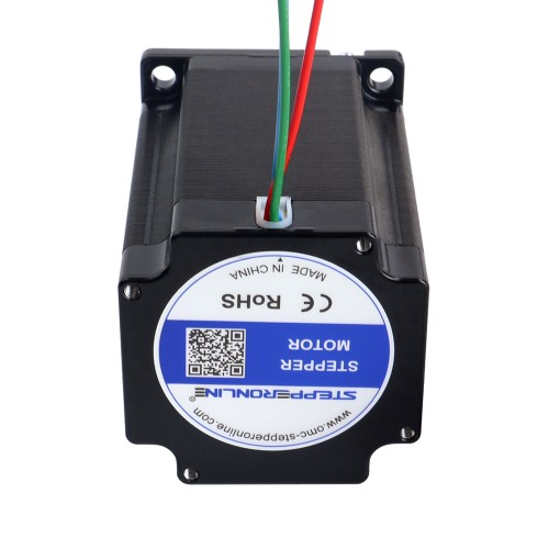 Nema 23 3상 스테퍼 모터 1.7Nm(240.79oz.in) 5.8A 57x57x80.7mm 3선 타이밍 벨트 풀리 포함
