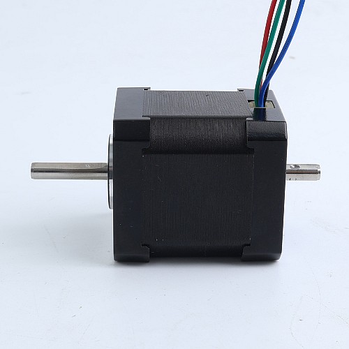 중고 제품 - 양축 Nema 17 바이폴라 0.9° 44Ncm(62.3 oz.in) 1.68A 42x42x48mm 4선 케이블 0.085m - 17HM19-1684D-USED | StepperOnline