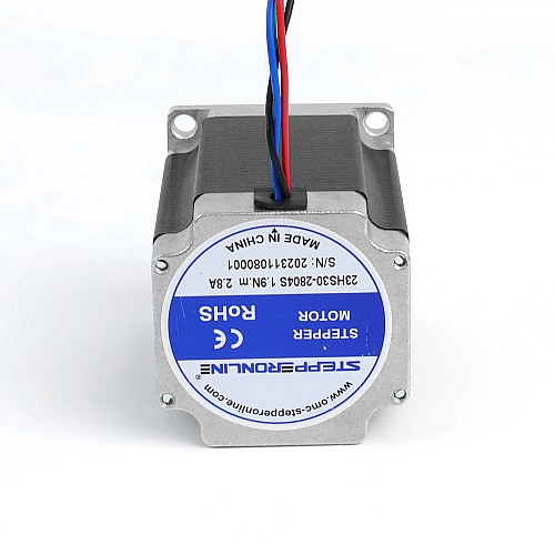 Nema 23 양극 1.8deg 1.9Nm(269.06oz.in) 2.8A 57x57x76mm 4 전선 Nema 23 양극 1.8deg 1.9Nm(269.06oz.in) 2.8A 57x57x76mm 4 전선